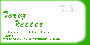 terez welter business card